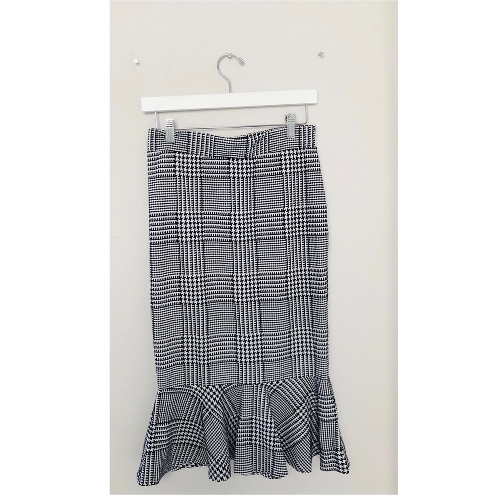 Black/White Midi Skirt